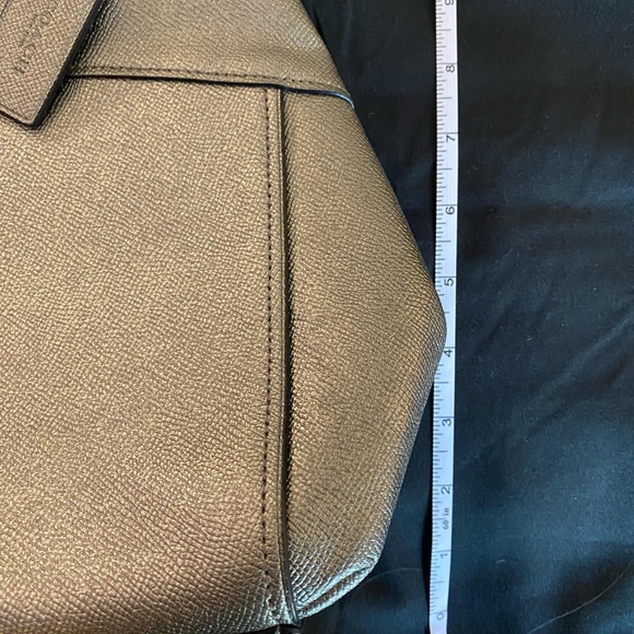 Coach Metallic Silver Shoulder Bag - Picture 5 of 12